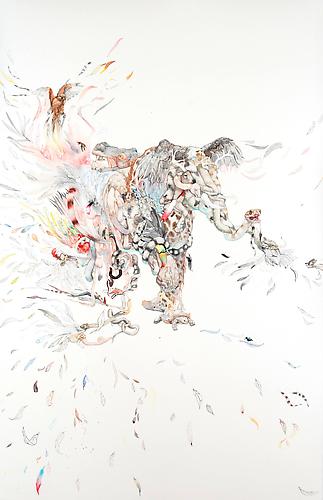 Laura Ball, Dissemination (2011)
Watercolor On Paper
40h x 26w in (101.6h x 66.04w cm)