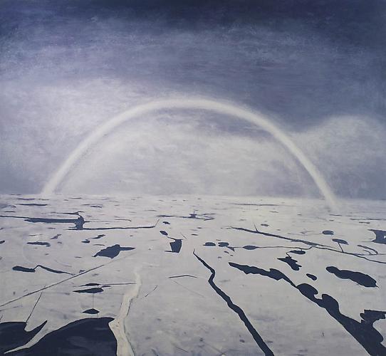 Christopher Mir
White Rainbow, 2012.
Acrylic on canvas, 44 x 48 inches.