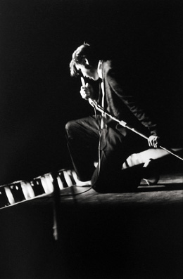 Kneeling at the Mosque, Elvis performs live before 3,000 of his loyal fans at the Mosque Theatre, Richmond, Virginia
June 30th, 1956
gelatin silver print