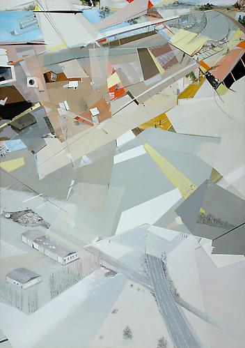 All is Well #7, 2004.
Oil and acrylic on canvas, 36 x 24 inches.