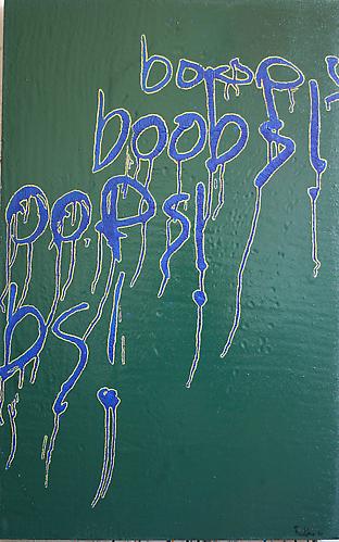  WAM , 2010
Oil on canvas 
38 x 24 inches