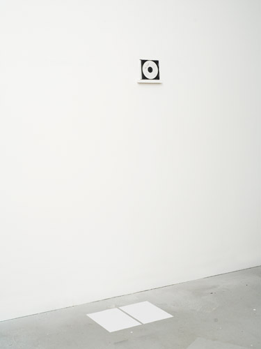 significant but equal, 2011.
compact disc exactly half full of data, middle sheets from a ream of A4 paper
157cm x 62cm x 40cm