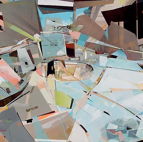 All is Well #8, 2004-2005.
Oil and acrylic on canvas, 47 x 47 inches.