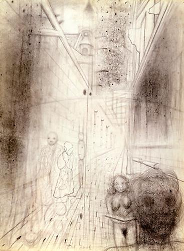  The Book (Rue St. Etienne de Mount), 1994 
Graphite and pastel on paper, 30 x 22 in.
 Price upon request 
  View More  ➤ 