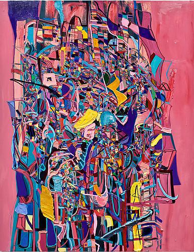 Merge, 2011
Oil on canvas
90 x 70 inches
