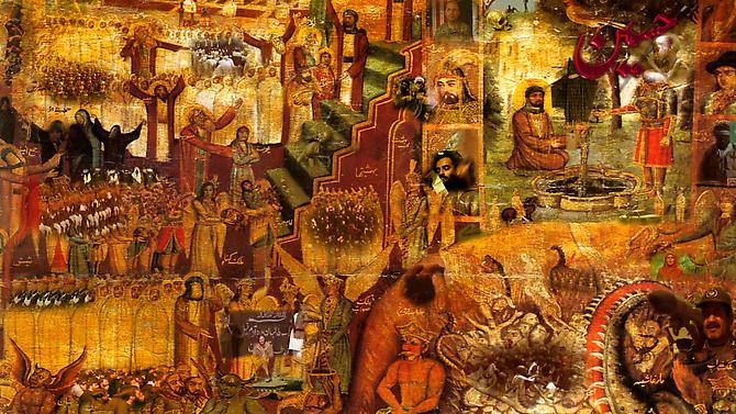 Coffee House Painting   2009
Edition of 5, 2 AP
Video projection on canvas