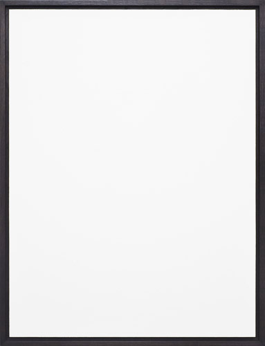 not untitled #3, 2011.
white tippex on aluminum panel, 94cm x 72cm.