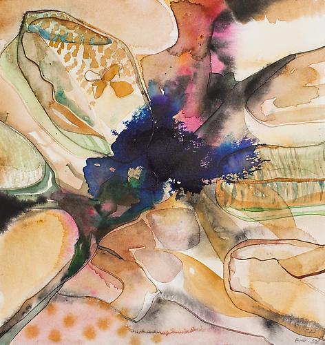 Untitled (EHR 38)  from Sweet Corruptions (2012)
Watercolor, graphite on paper
10h x 10w in (25.4h x 25.4w cm)