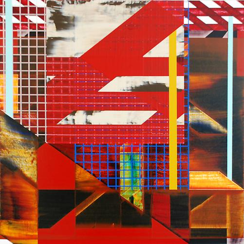 Control Freak, 2010-2011.
Acrylic paint on cotton canvas, 25 x 25 inches.