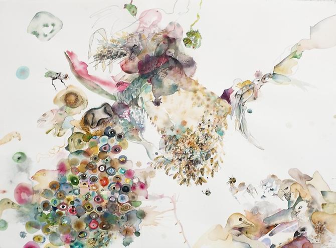 Untitled (EHR 42) from Sweet Corruptions (2012)
Watercolor, graphite on paper
22h x 30w in (55.88h x 76.2w cm)