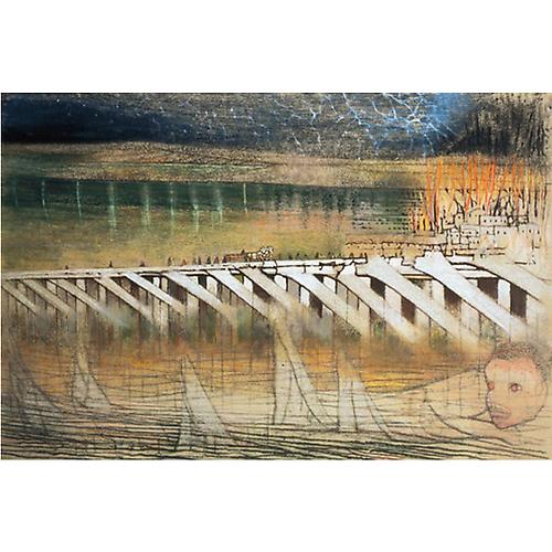  Trestle Bridge . . . The Next Village, 1990 
Pastel on paper, 30 x 44 in.
 Price upon request 
  View More  ➤ 