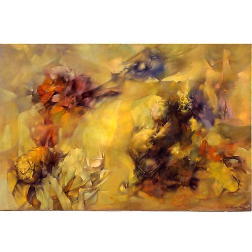  Tempête en jaune (Tempest in Yellow), 1956 
Oil on canvas, 57 7/8 x 38 in.
Minneapolis Institute of Arts, Minnesota
  View More  ➤ 