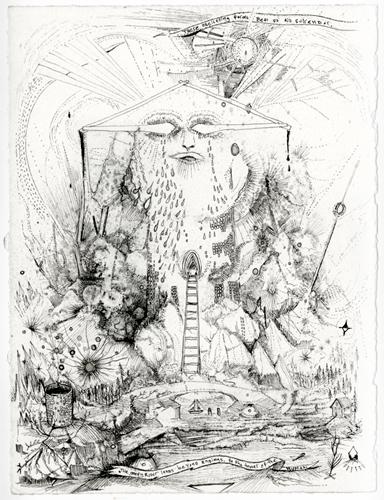 Face 5 (From the Nebula Series), 2010
Pen, ink xerox transfer on paper
8.5 x 6.5 inches