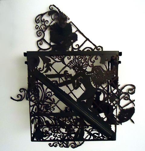 Messenger of Combat I, 2011.
Steel Ammunition Box, 25 x 22 x 5 1/2 inches.