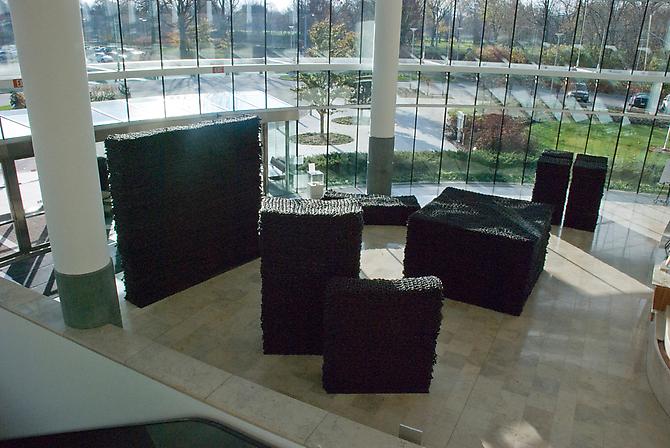 Whole, 2008
Rope with latex paint
Dimensions variable
Installation view, Indianapolis Museum of Art
