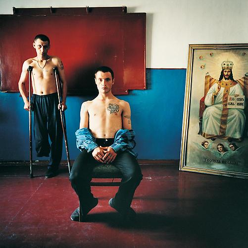 Michal Chelbin,  Religion Class, Men's Prison, Ukraine , 2008