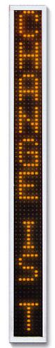 Jenny Holzer
Amber Essays, 2003.
Electronic LED sign with color diodes and anodized aluminum housing, 2 x 16.5 x 0.5 inches.