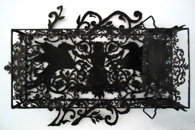 Mortar Horses, 2011.
Steel Ammunition Box, 21 x 32 x 5 1/2 inches.