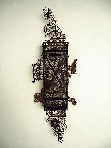 Willow Warhead, 2011.
Steel Ammunition Box, 61 x 22 x 6 inches.