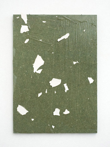 ceiling, 2012.
scraped bathroom paint, gloss gel medium and moisture resistant mdf, 14 x 9 4/5 inches.