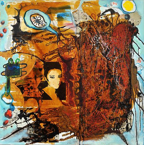 Mie 7 (from Conversations with Mie Series)
Nick Lawrence, 2012
oil, mixed media on canvas
36 x 36 inches