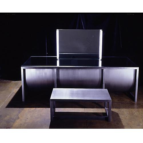  Vanity for Jean Seberg, 1997 
Steel, mirrored glass, fluorescent light, black fabric, 54 5/8 x 90 x 51 in.
  View More  ➤ 
