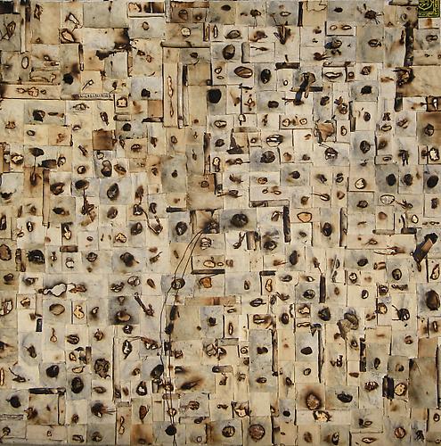 Hanna Malallah
The Shroud   2009
Mixed media on canvas
40 x 40 in