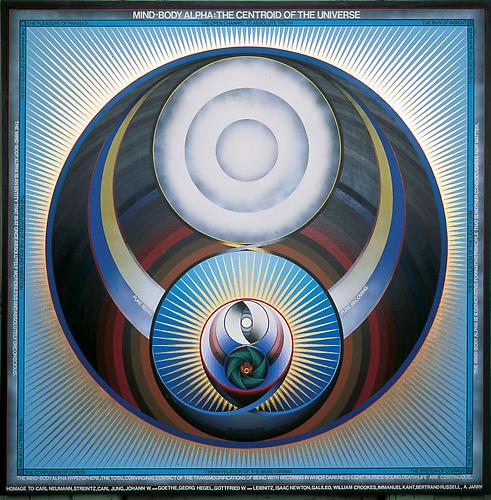 MIND BODY ALPHA, 1989
Oil, acrylic, and vinyl lettering on canvas, 73 ½ x 73 ½ in.
  View More  ➤ 
