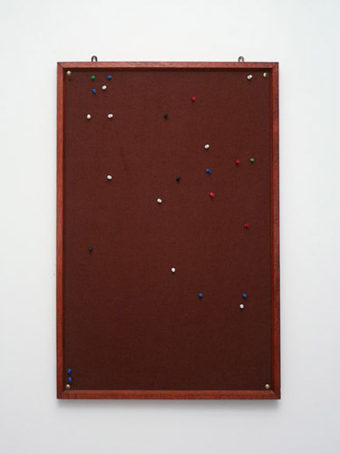 someone else's drawing, 2010. 
found notice board, 50cm x 80cm.
