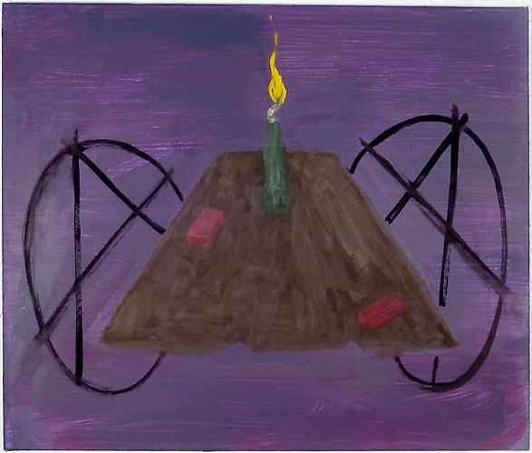 Anarchist Anniversary, 2008
Oil on linen
24 x 28 in.