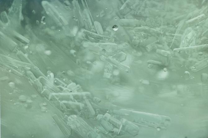 Ben Weiner
C6H1206, NaC5H8N04, C6H807, 2011.
Oil on canvas, 28 x 42 inches.