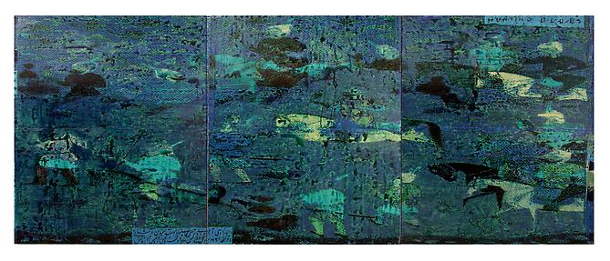Reza Derakshani
Hunting Blue   2010
Mixed media on canvas
70.9 x 177.2 in