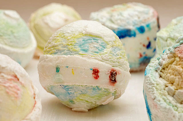OKEYDOKES (DETAIL) | COMPRESSED SUGAR AND COLOURING | APPROXIMATELY 4 X 4 INCHES | 2008