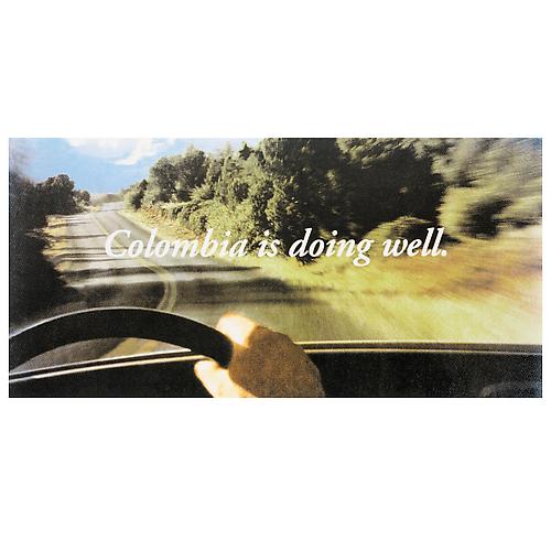  Colombia is Doing Well, Bogotá , 1999
Serigraph on rag paper, 20 3/8 x 39 ¼ in., edition of 56
Signed and numbered in pencil by the artist, Published by Arte Dos, Bogotá, Colombia
  View Description  ➤ 