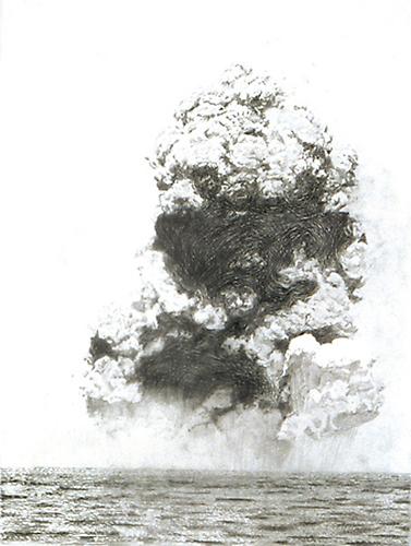  Mid-Ocean Explosion, 2000-2001 
Graphite on paper, 29 ¾ x 21 15/16 in.
  View More  ➤ 