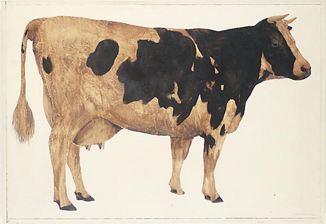  Cow, 1963 
Oil on canvas, 43 x 62 in.
  View More  ➤ 