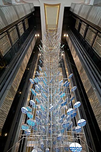 Gateway to the Hidden Part of the Sky, 2010 
Site Specific Commission, Royal Caribbean Allure of the Seas