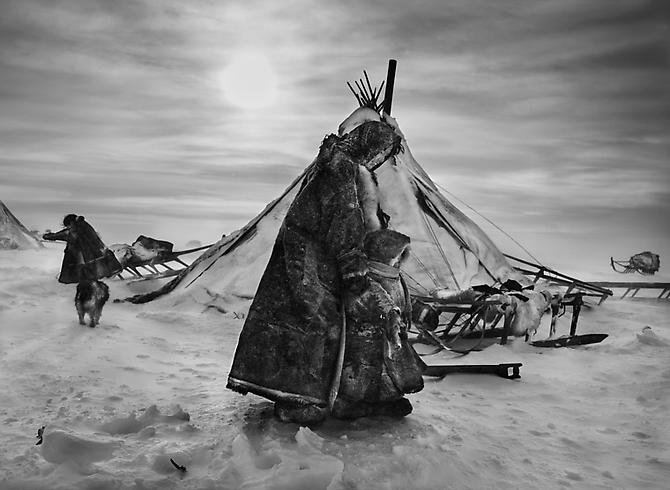 Nenets, an indigenous nomadic people, whose main subsistence come from reindeer herding, South Yamal region, Siberia, Russia
2011
gelatin silver print