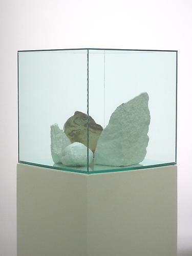 Consensus 1 (2012)
Sandstone, Enamel, Plexiglas And Mdf
48h x 10w x 10d in (121.92h x 25.4w x 25.4d cm)
