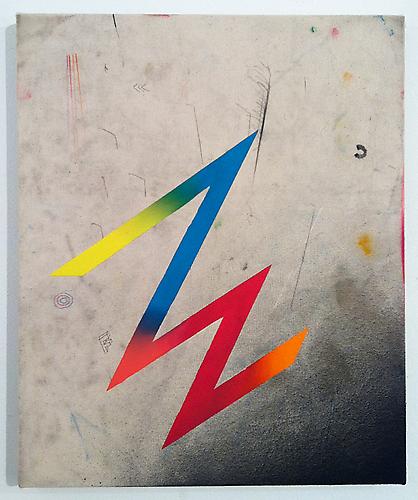 I Own Every Bell That Tolls Me
2012
Oil, gouache, spray paint, and colored pencil on canvas
17” x 14”