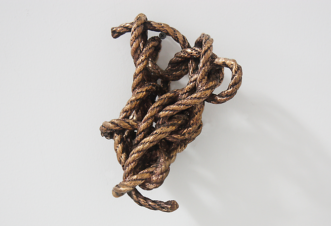 Untitled (Bronze Knot), 2011
Bronze cast rope
9x7x4"
