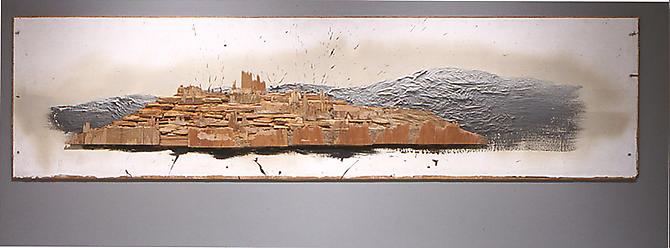  LLYN FOULKES
Fort Hill, 2003-2004 
Mixed media
30 x 80 in.