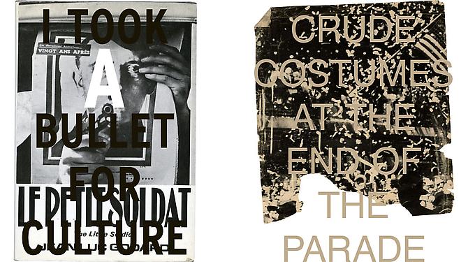 Left
 I TOOK A BULLET FOR CULTURE, 2012 
Archival inkjet prints on Hahnemule Fine Art photo rag paper, 18 x 15 1⁄2 in.
 Price upon request 

Right
 END OF THE PARADE, 2012 
Archival inkjet prints on Hahnemule Fine Art photo rag paper, 36 x 29 in.
 Price upon request 