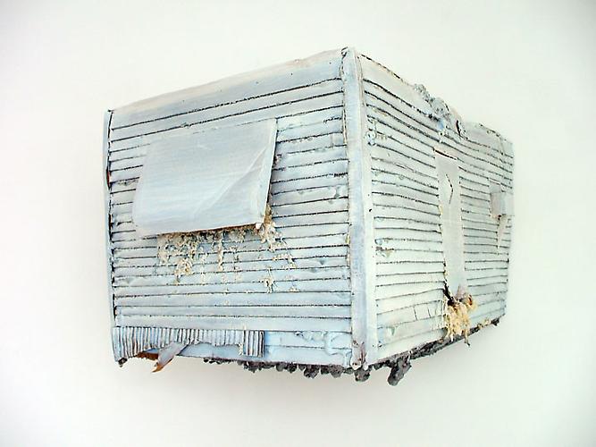 Subprime/Subtropics, 2008
Cardboard, wood, and urethane foam
39 x 36 x 16 in.
