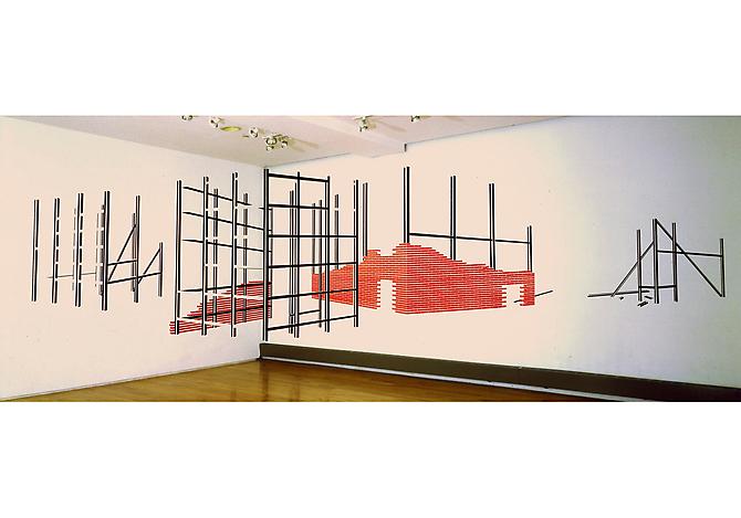  New City, 2007 
Tape, work located on inside corner wall, 10 x 16 x 12 ft. (dimensions variable)
  View More  ➤ 
