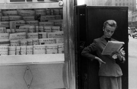 Elbowing, Out of Town News Stand, New York
1954
gelatin silver print