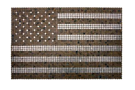 John Salvest, Change (2008)
Pennies And Dimes
30h x 46w in (76.2h x 116.84w cm)