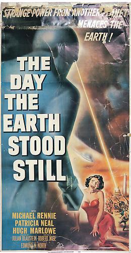 The Day the Earth Stood Still, ca. 1951
Original poster, 27 ¼ x 14 ¼ in.