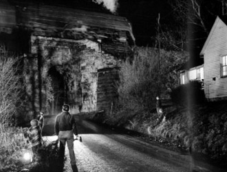 Silent Night at Seven-Mile Ford Broken by Class J611 over Bridge 322, Virginia
1957
gelatin silver contact print