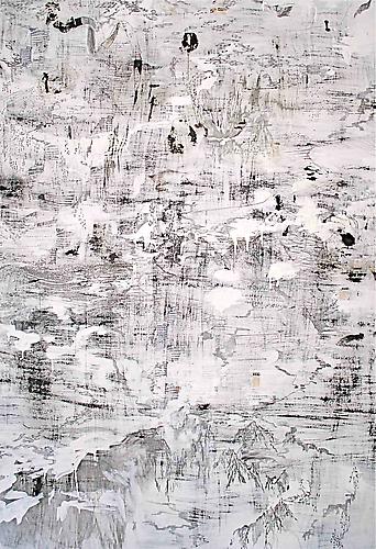 PROMONTORIUM 1 | MULTIMEDIA ON PAPER | 151 X 103 CM | 2010